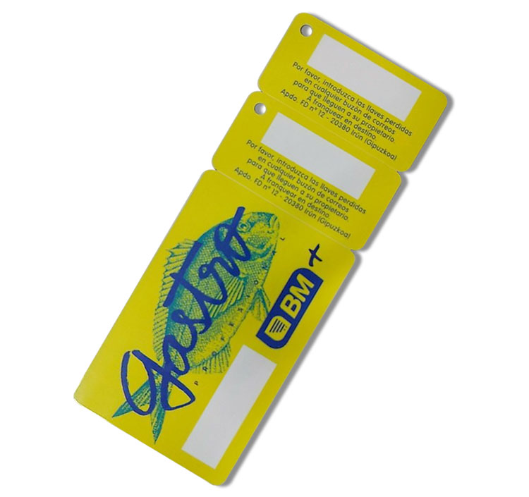 Is de PVC-kaart 2 in 1 afneembare plastic combo-hangtag een nieuwe introductie op de markt?